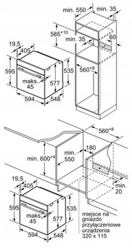 Zestaw BOSCH HBG635BB1 + BIC630NB1 + CTL636EB6