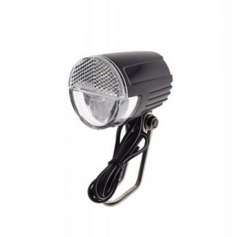 LAMPA ROWEROWA PRZÓD NA PRĄDNICE Z PODTRZYMANIEM