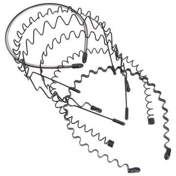 6 мужских противоскользящих металлических лент для волос