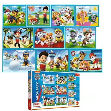 Пазл PAW Patrol 10, пазлы 329 деталей, выкройка 2023, пазл 10 в 1 НОВЫЙ