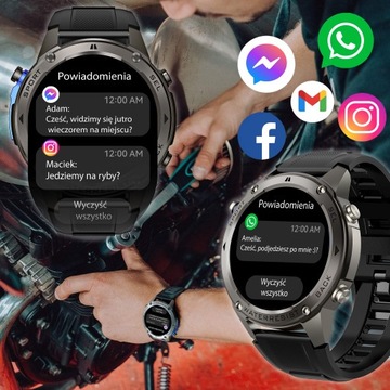 Мужские часы с GPS Smart Wwatch Menu Menu PL Водостойкий спортивный разговор