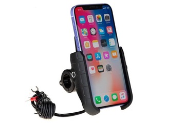 ДЕРЖАТЕЛЬ ДЛЯ МОТОТЕЛЕФОНА С ИНДУКТИВНЫМ ЗАРЯДКОМ + USB-C - СУПЕР КАЧЕСТВО