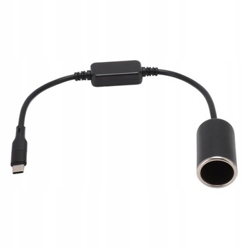 Adapter USB C do gniazda zapalniczki typu C Męski 5 V do 12 V