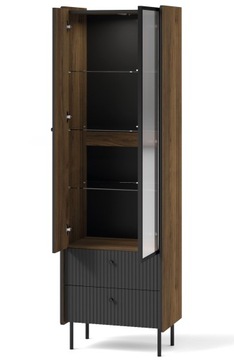 PRESTIGO 03 мебель, витрина для гостиной, пазы лофт
