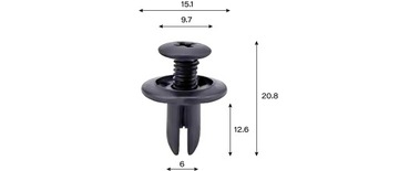 Зажимы для обивки, 6 видов, 100 шт + прочные съемники-ложки