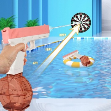 АВТОМАТИЧЕСКИЙ ЭЛЕКТРИЧЕСКИЙ ВОДЯНОЙ ПИСТОЛЕТ GLOCK 9м ВОДЯНОЙ ПИСТОЛЕТ GLOCK