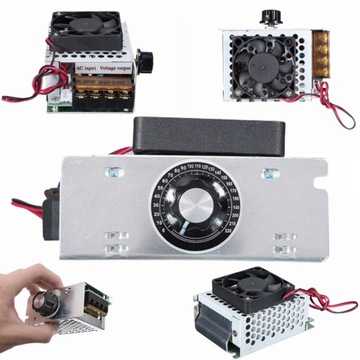 REGULATOR MOCY GRZAŁKI OBROTÓW TEMPERATURY NAPIĘCIA 4000W 0-220V NASTAWNY