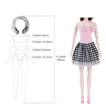 НАБОР ИЗ 35 КУКОЛ ОДЕЖДЫ БАЛЬНЫЕ ПЛАТЬЯ ПОДАРОК ​​ДЛЯ ДЕВОЧКИ FUN XXL