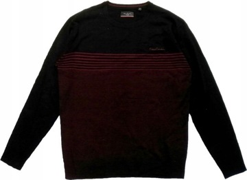 Sweter marki PIERRE CARDIN bordowy XL P18