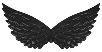 НАряд ДЬЯВОЛА ПОВЯЗКА НА ГОЛОВУ С КОРОНОЙ ВИЛКИ ПАчка 30см + КРЫЛЬЯ ДЬЯВОЛА