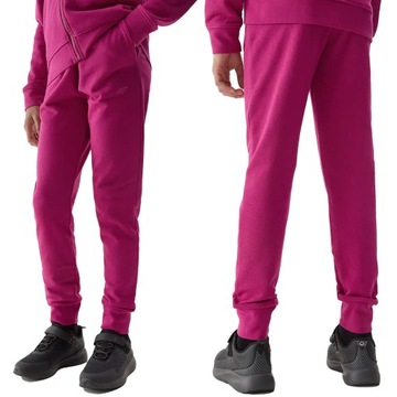 SPODNIE DRESOWE DZIEWCZĘCE 4F JUNIOR DRESY ODDYCHAJĄCA BAWEŁNA SS24F587