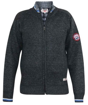 DUKE D555 DUŻE ROZMIARY SWETER ROZPINANY 3XL 152cm