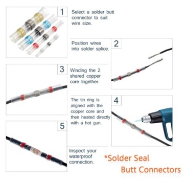 СОЕДИНИТЕЛИ ДЛЯ РУБАШКИ Термоусадка с жестью 3,2мм х10