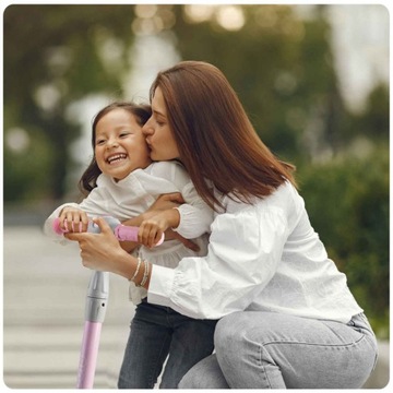 HULAJNOGA TRÓJKOŁOWA RICOKIDS PIKO - RÓŻOWA