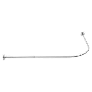 72-95x 90-130cm drążek do zasłon prysznicowych - srebrny