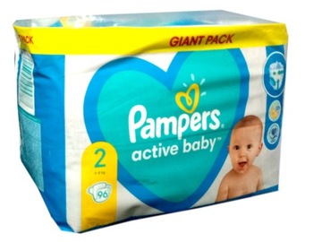 Pieluchy Pampers Active Baby 2 (4-8kg) - 96szt