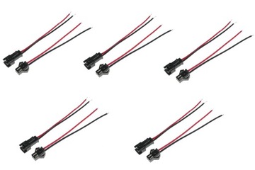 ZŁĄCZE JST-SM 2 PIN 2.50 MM WTYK + GNIAZDO 5 SZTUK