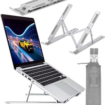 SKŁADANA PODSTAWKA POD LAPTOP CHŁODZĄCA REGULOWANA METALOWA STOJAK SKŁADANY