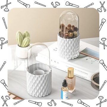 ВРАЩАЮЩИЙСЯ НА 360° ОРГАНАЙЗЕР ДЛЯ КОНТЕЙНЕРА ДЛЯ КИСТЕЙ ДЛЯ МАКИЯЖА И КОСМЕТИКИ