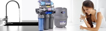 ФИЛЬТР ВОДЫ ОСМОСА WaterRO RO10 ГРАФИТОВЫЙ РЕДОКС-НАСОС