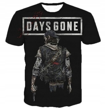 Męski Letni T-shirt Koszulka z Gry Days Gone,XL