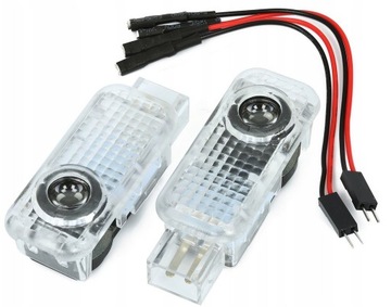 LOGO LED x2 LAMPKI AUDI A4 B6 B7 B8 A6 C5 C6 C7