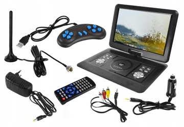 МОБИЛЬНЫЙ ТЕЛЕВИЗОР, портативный DVD-ПЛЕЕР, DVBT2 HEVC, экран 16 дюймов, USB SD
