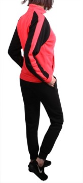 Теплый женский спортивный костюм с воротником-стойкой 100 черный/нб. 2XL/3XL