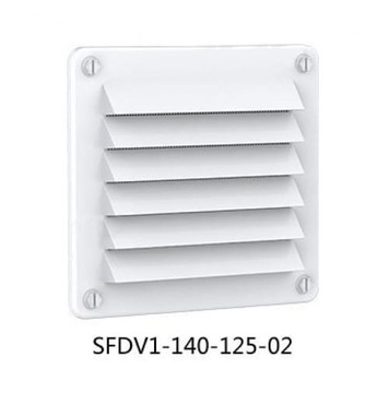 БЕЛАЯ ВЕНТИЛЯЦИОННАЯ РЕШЕТКА 142Х126 ММ