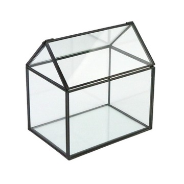 NIEREGULARNE SZKŁO GEOMETRYCZNE TERRARIUM BOX Dom