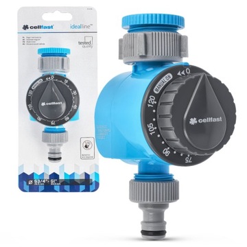 Контроллер расхода воды для орошения Механический таймер Cellfast 3/4 дюйма 1 дюйм