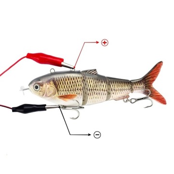 Электрическая живая рыба Etuso для щуки, 13 см, 42 г, искусственная приманка для рыбалки