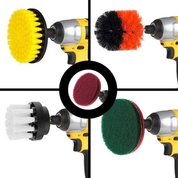 НАБОР ЩЕТКОВ ДЛЯ ОЧИСТКИ ДРЕЛИ И ОТВЕРТКИ С НЕЙЛОНОВЫМИ НАКЛАДКАМИ