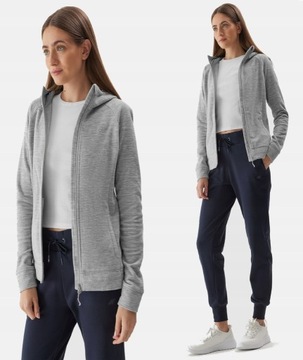 POLAR DAMSKI 4F BLUZA ROZPINANA Z KAPTUREM
