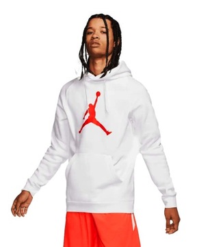 Jordan Nike CIEPŁA BAWEŁNIANA męska bluza KANGURKA FLEECE z kapturem