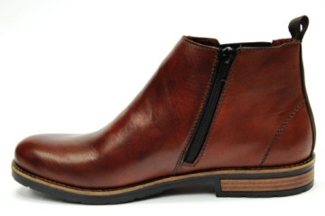 RIEKER 14653 Ботинки челси зимние сапоги КОЖАНЫЕ размер 43