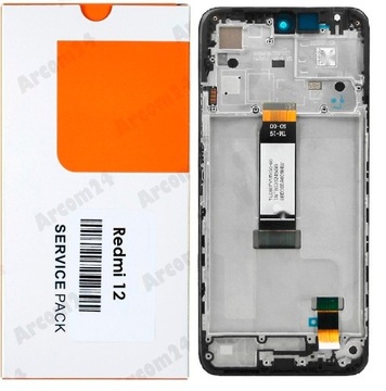 XIAOMI REDMI 12 WYŚWIETLACZ LCD ORYGINAŁ NOWY RAMKA