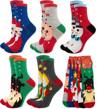 10 пар рождественских носков SANTA REINDEER Christmas