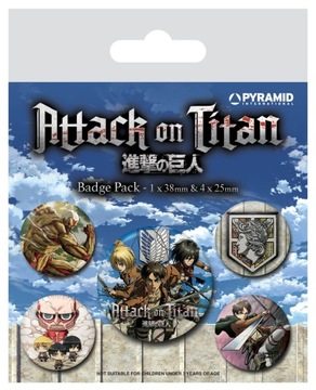 Przypinki do ubrań Attack On Titan S3 na plecak
