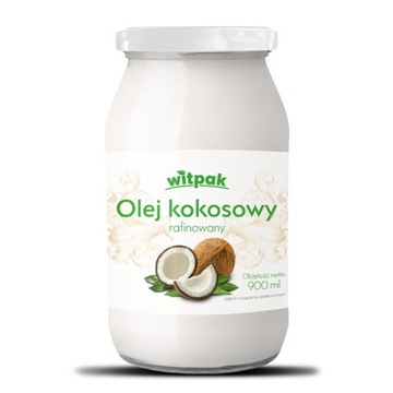 OLEJ KOKOSOWY RAFINOWANY 900ML BEZZAPACHOWY