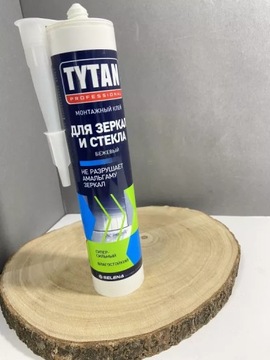 KLEJ DO LUSTER TYTAN BEŻOWY 290ML MONTAŻOWY