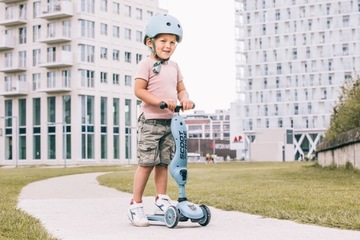 КОМПЛЕКТ СКУТЕРА SCOOTANDRIDE STEEL 2в1 + ШЛЕМ со светодиодом XXS для S 1+