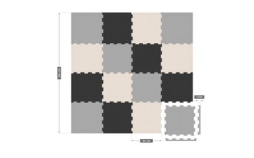 PUZZLE TULANO Коврик из пенопласта Gioco 16 158 x 158 см ВОДОНЕПРОНИЦАЕМЫЙ