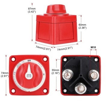 HEBEL ODŁĄCZNIK AKUMULATORA 300A 900A SELEKTOR