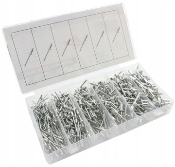 ЗАКЛЕПКИ НАБОР ЗАКЛЕПОК СО СТАЛЬНОЙ РУЧКОЙ 400