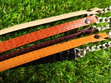 Поводья с цепью для лошадей-любителей - разные цвета.