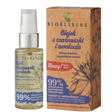 Bioelixire Organic olejek z Czarnuszki Awokado 50