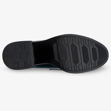 MOKASYNY PÓŁBUTY DAMSKIE SKÓRZANE Z CYRKONIAMI 40