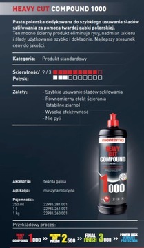Zestaw Pasta polerska Menzerna1000 2500 3000GRATIS