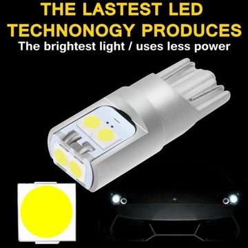 2 шт. новые T10 W5W супер яркие высококачественные светодиодные клиновые парковочные лампы для автомобиля